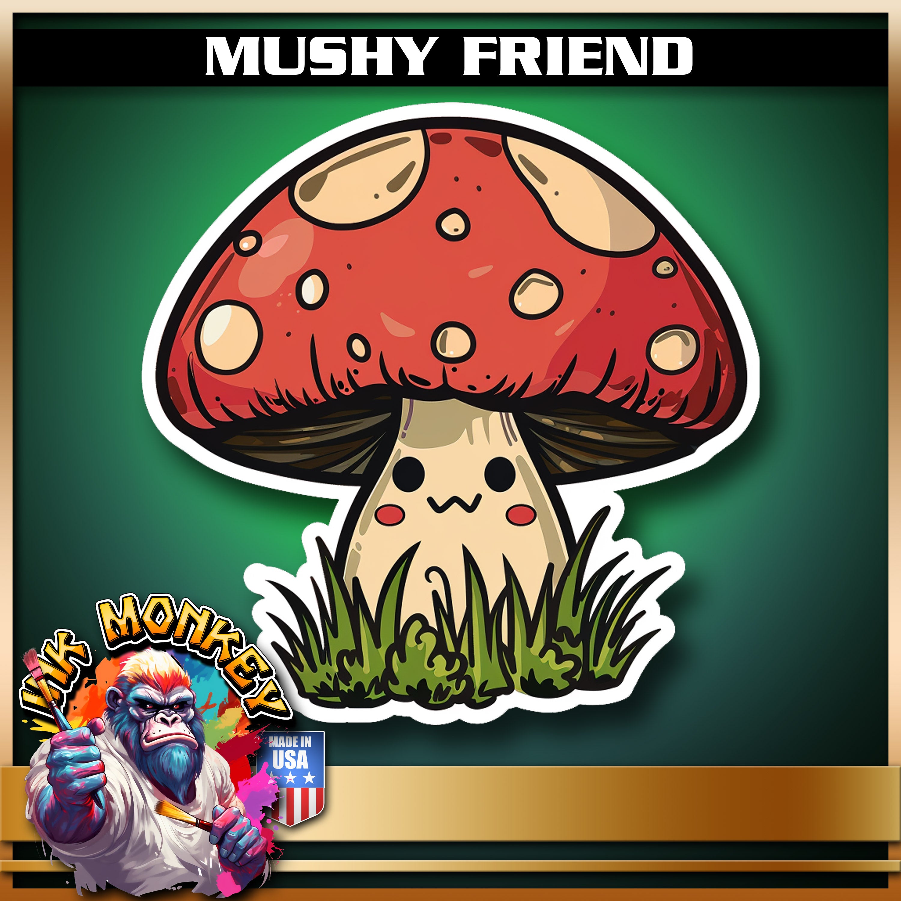 Mushy Friend - Decal - Customizable